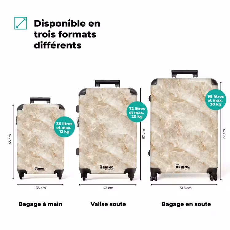 Valise - Beige clair - Onyx - Subtil — 3