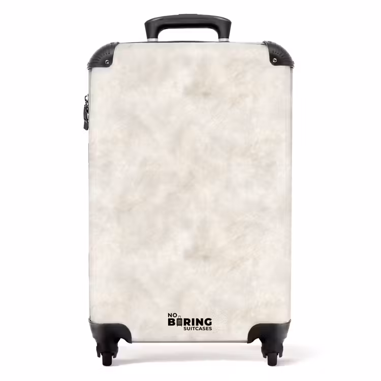 Valise - Beige crème - Marbre - Veines — 1