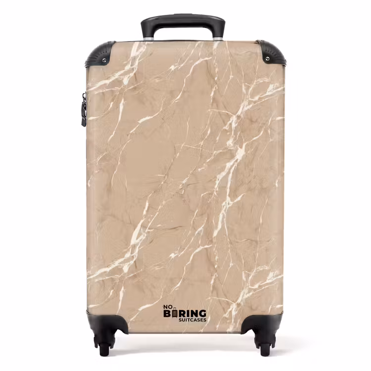 Valise - Beige - Marble - Organic - White — 1