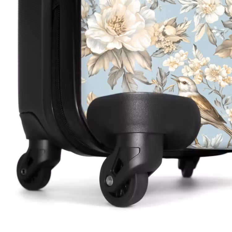 Valise - Botanique - Oiseau chanteur - Bleu — 7