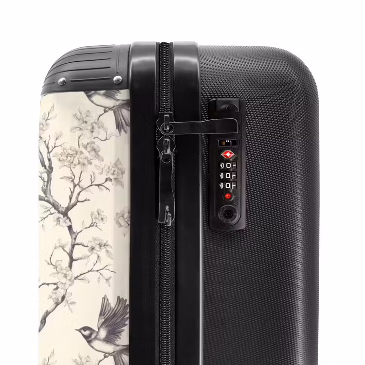 Valise - Branches - Oiseaux - Beige — 6