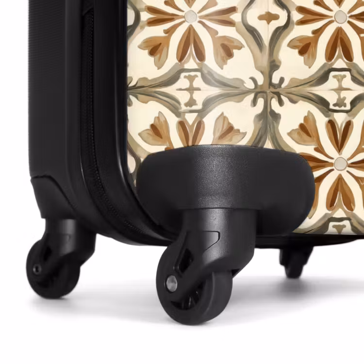Valise - Carreau ornemental - Motif - Marron — 7