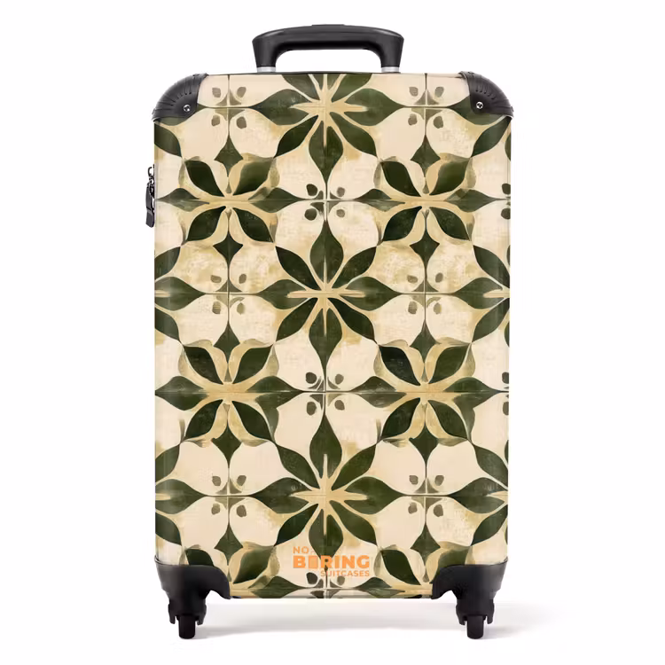 Valise - Carrelage - Motif - Vert — 1