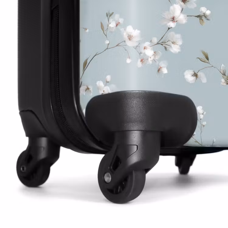 Valise - Classique - Fleurs - Bleu — 7