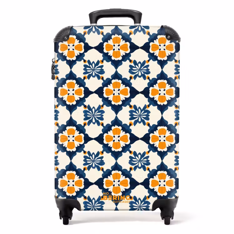 Valise - Classique - Géométrique - Bleu — 1