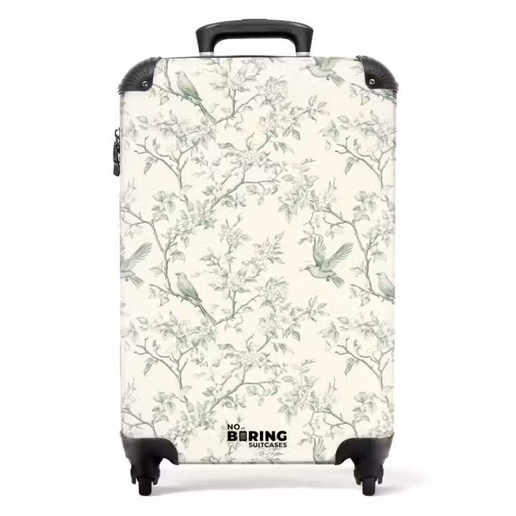 Valise - Classique - Oiseaux - Vert — 1