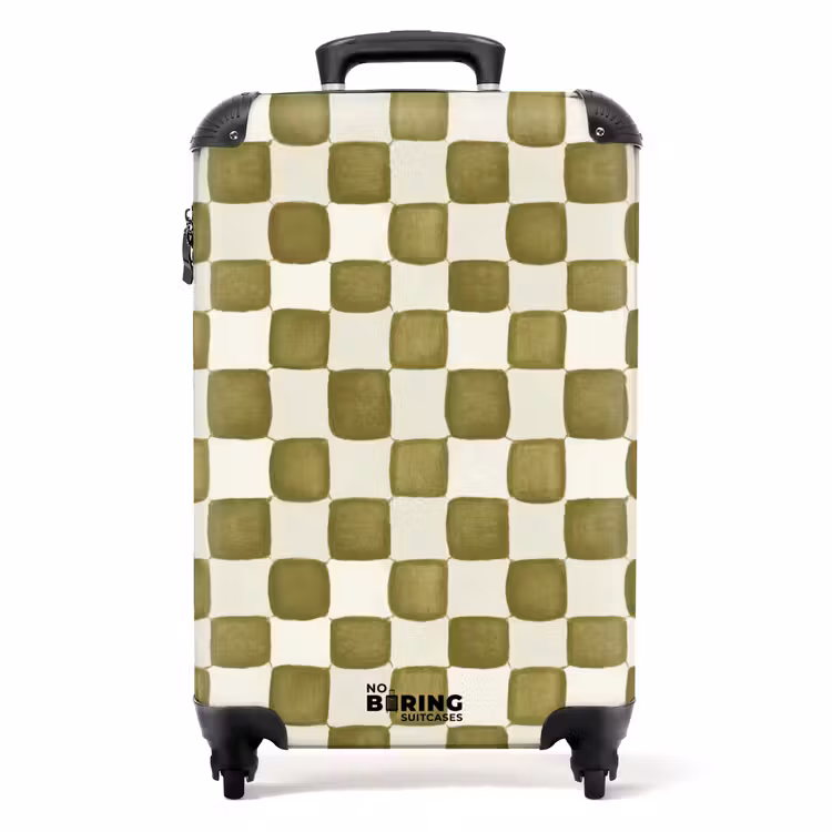 Valise - Échecs - Motif - Vert — 1
