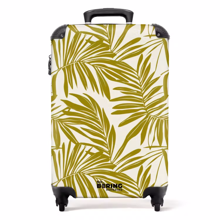 Valise - Feuille de palmier - Motif - Vert — 1