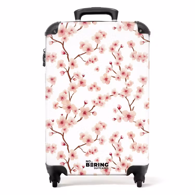 Valise - Fleur de cerisier - Branches - Rose — 1