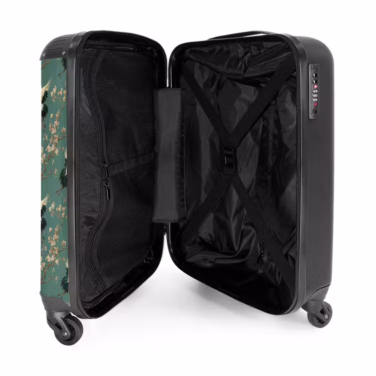 Valise - Fleur de cerisier - Fleurs de maternité - Vert — 5