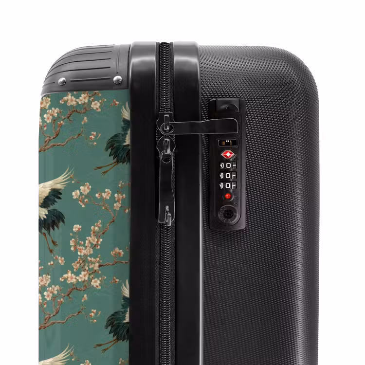Valise - Fleur de cerisier - Fleurs de maternité - Vert — 6