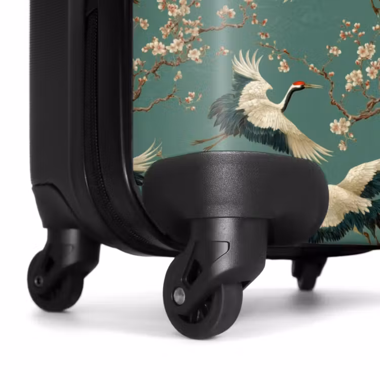 Valise - Fleur de cerisier - Fleurs de maternité - Vert — 7