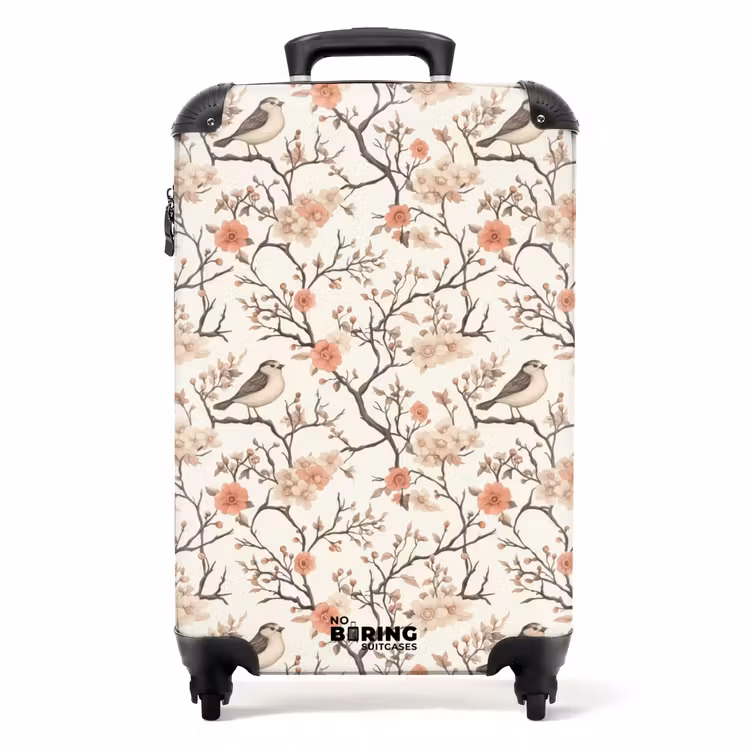 Valise - Fleur de cerisier - Moineau - Rose — 1