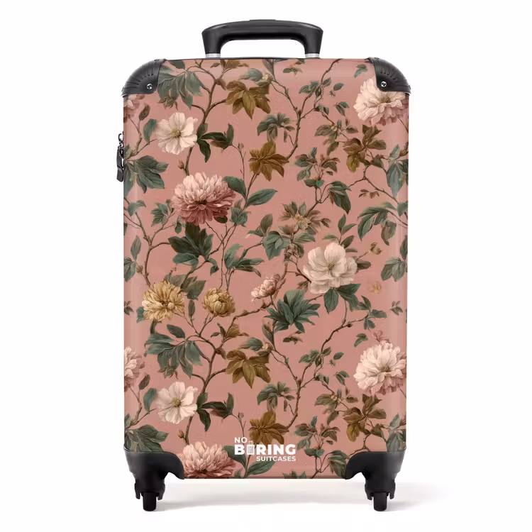 Valise - Fleurs - Classique - Rose — 1