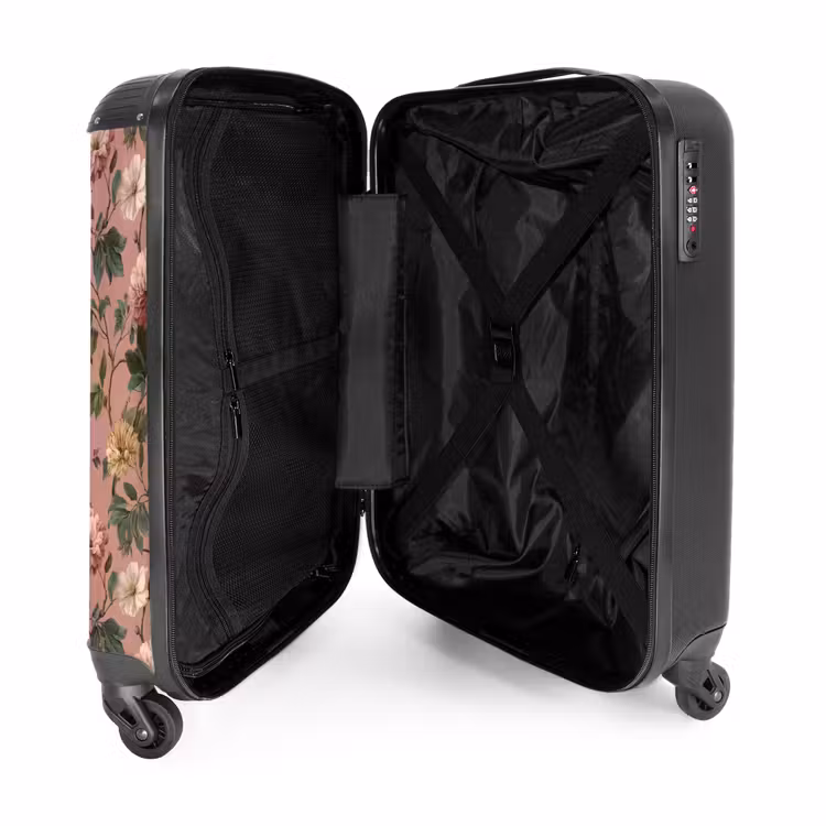 Valise - Fleurs - Classique - Rose — 5