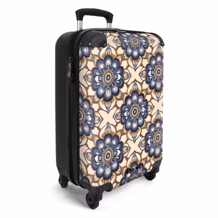 Valise - Floral - Ornement - Bleu — 2