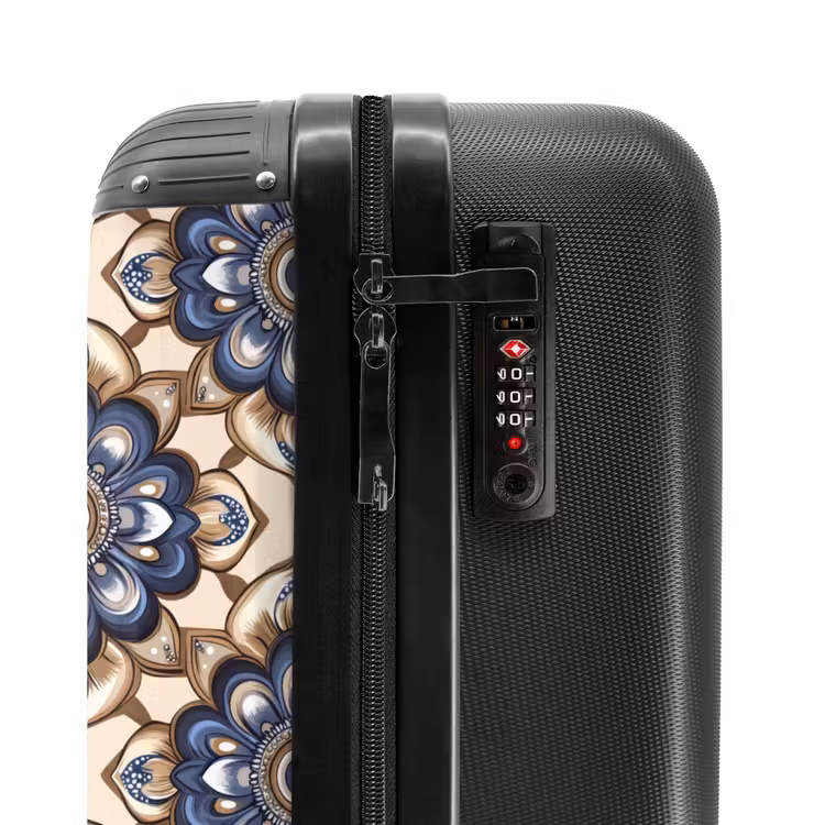 Valise - Floral - Ornement - Bleu — 6