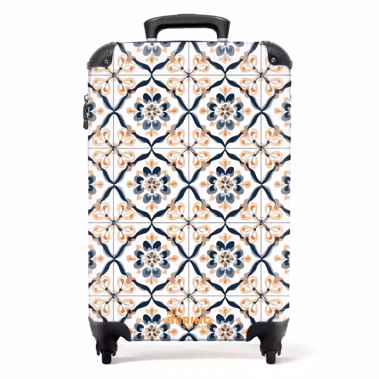 Valise - Forme de feuille - Motif - Coloré — 1