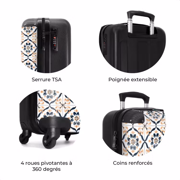 Valise - Forme de feuille - Motif - Coloré — 8