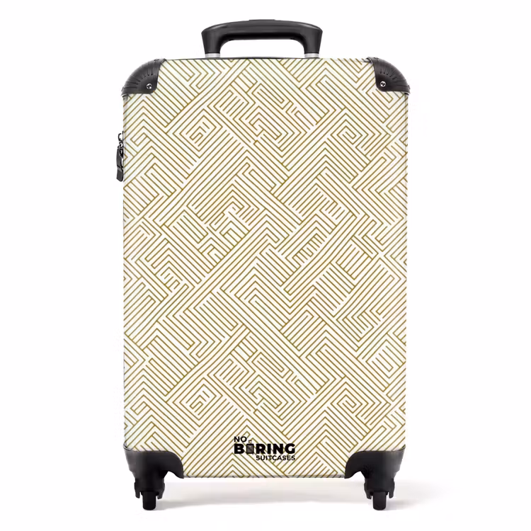 Valise - Géométrique - Lignes - Vert — 1