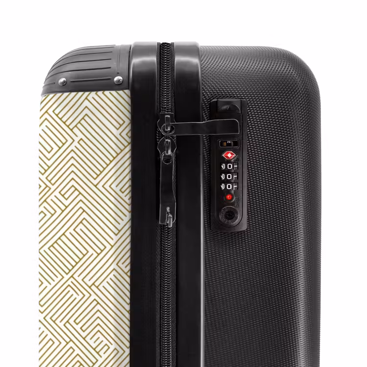 Valise - Géométrique - Lignes - Vert — 6