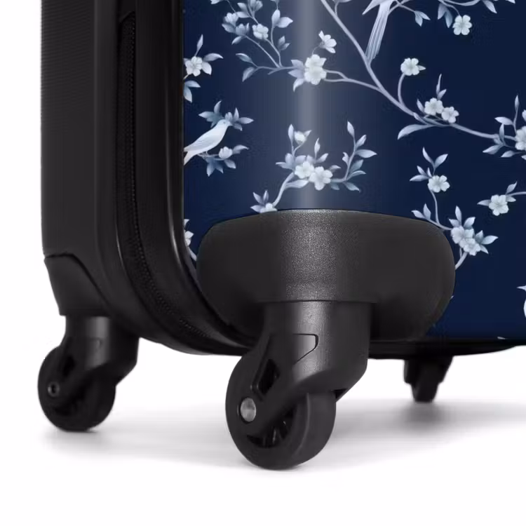 Valise - Graphique - Branche fleurie - Bleu — 7
