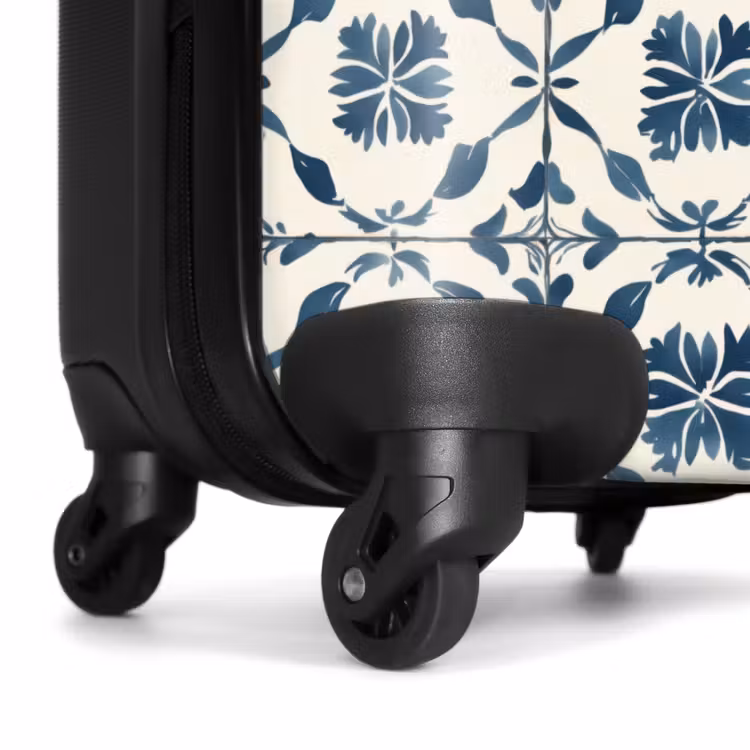 Valise - Graphique - Carrelage - Bleu — 7
