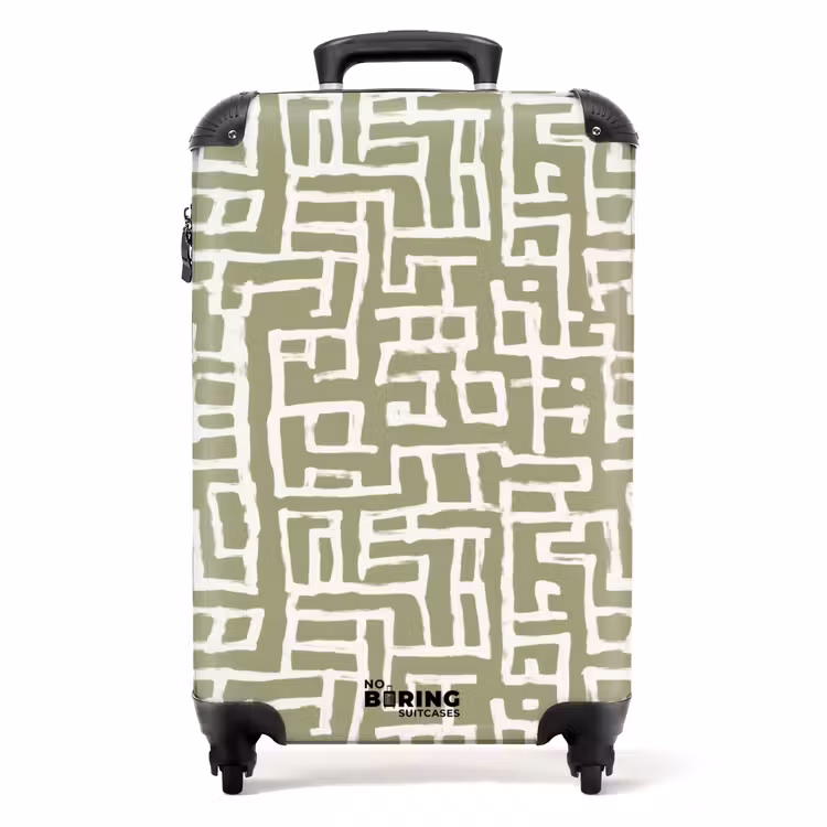 Valise - Graphique - Motif - Vert — 1