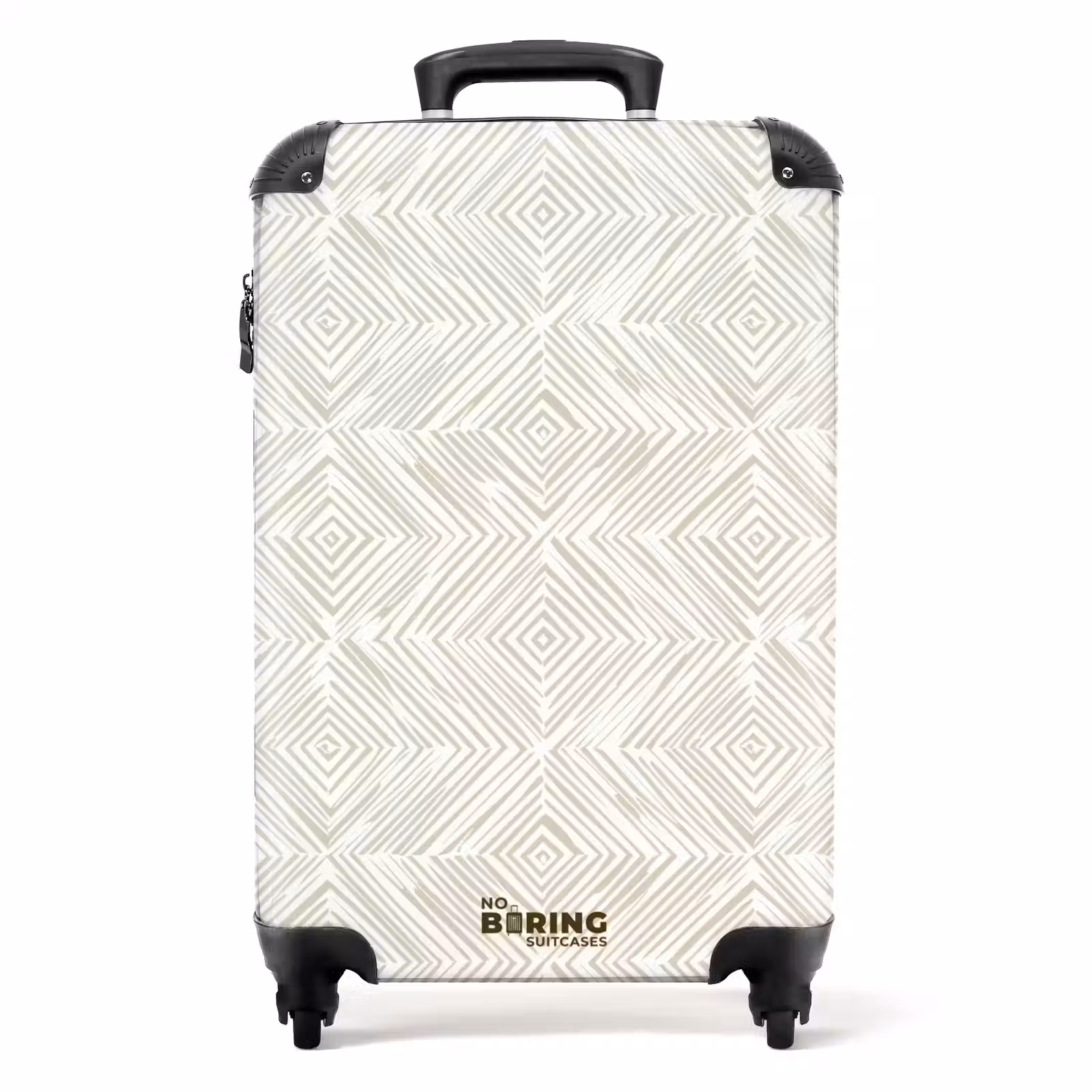 Valise - Abstrait - Diamants - Beige — 1