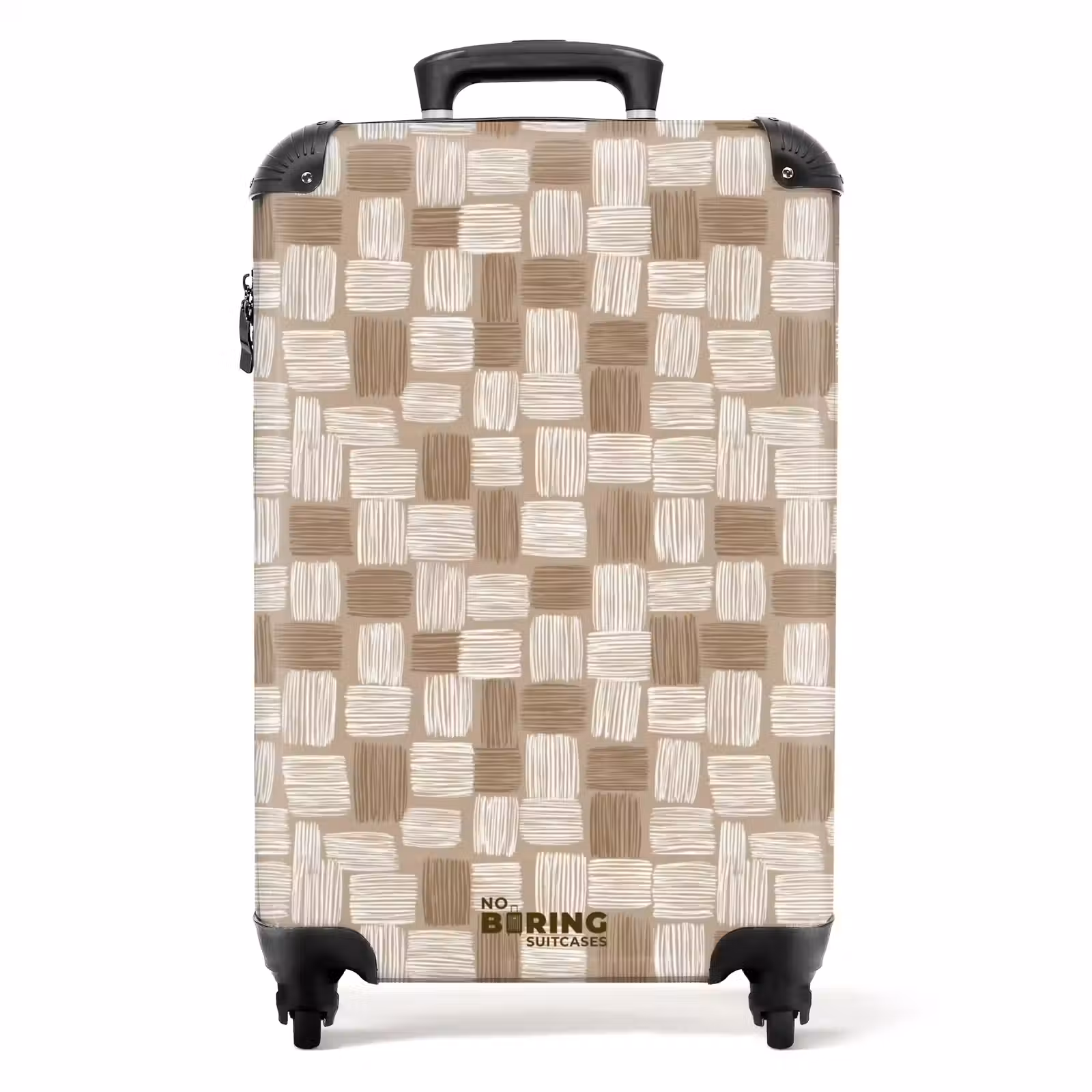 Valise - Bloc - Motif - Marron — 1