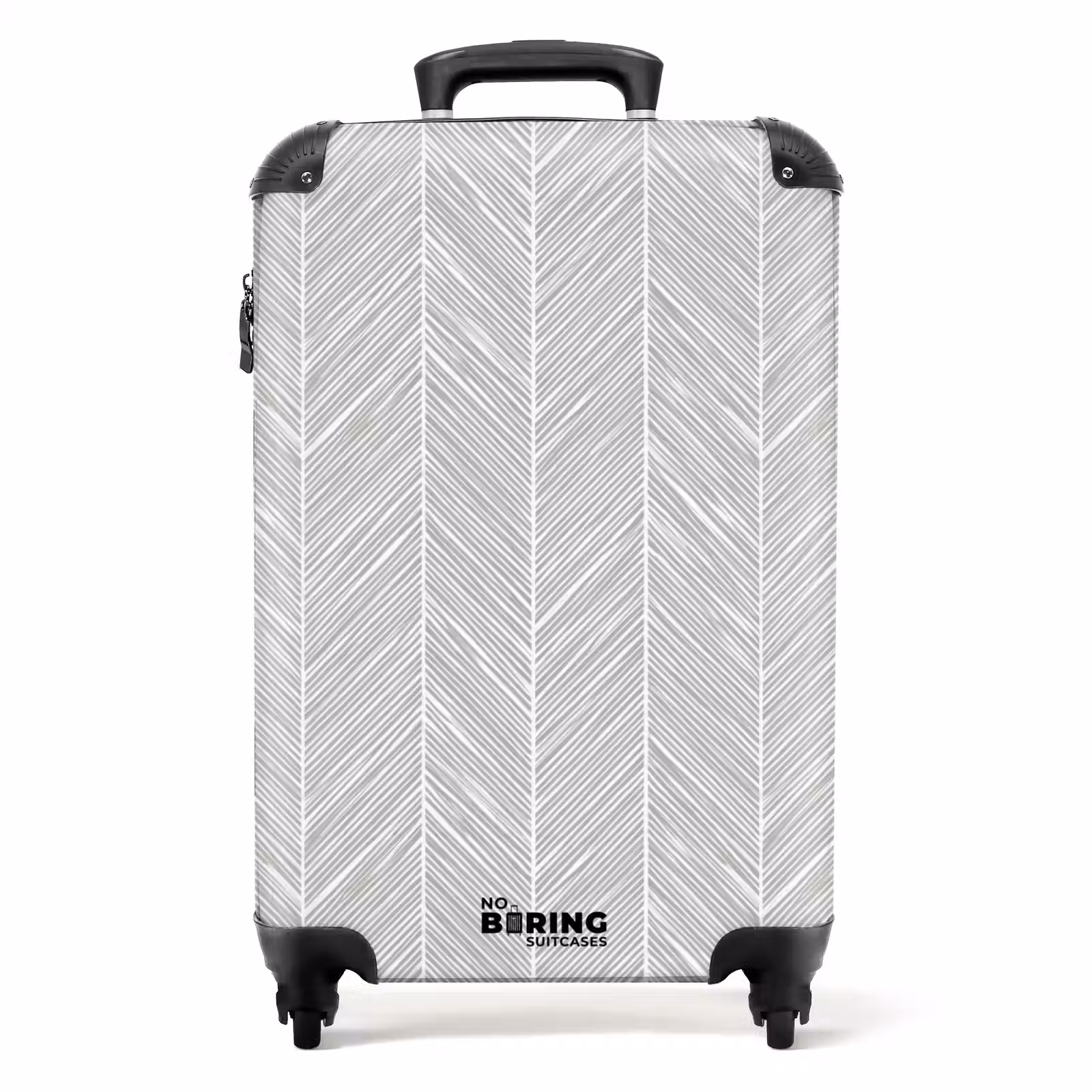 Valise - Classique - Chevrons - Gris — 1