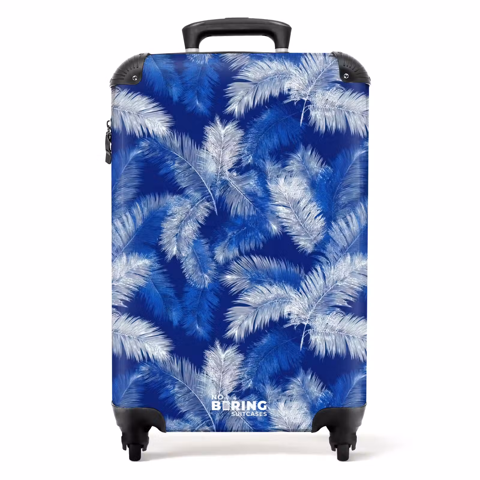 Valise - Feuille de palmier - Motif - Bleu — 1