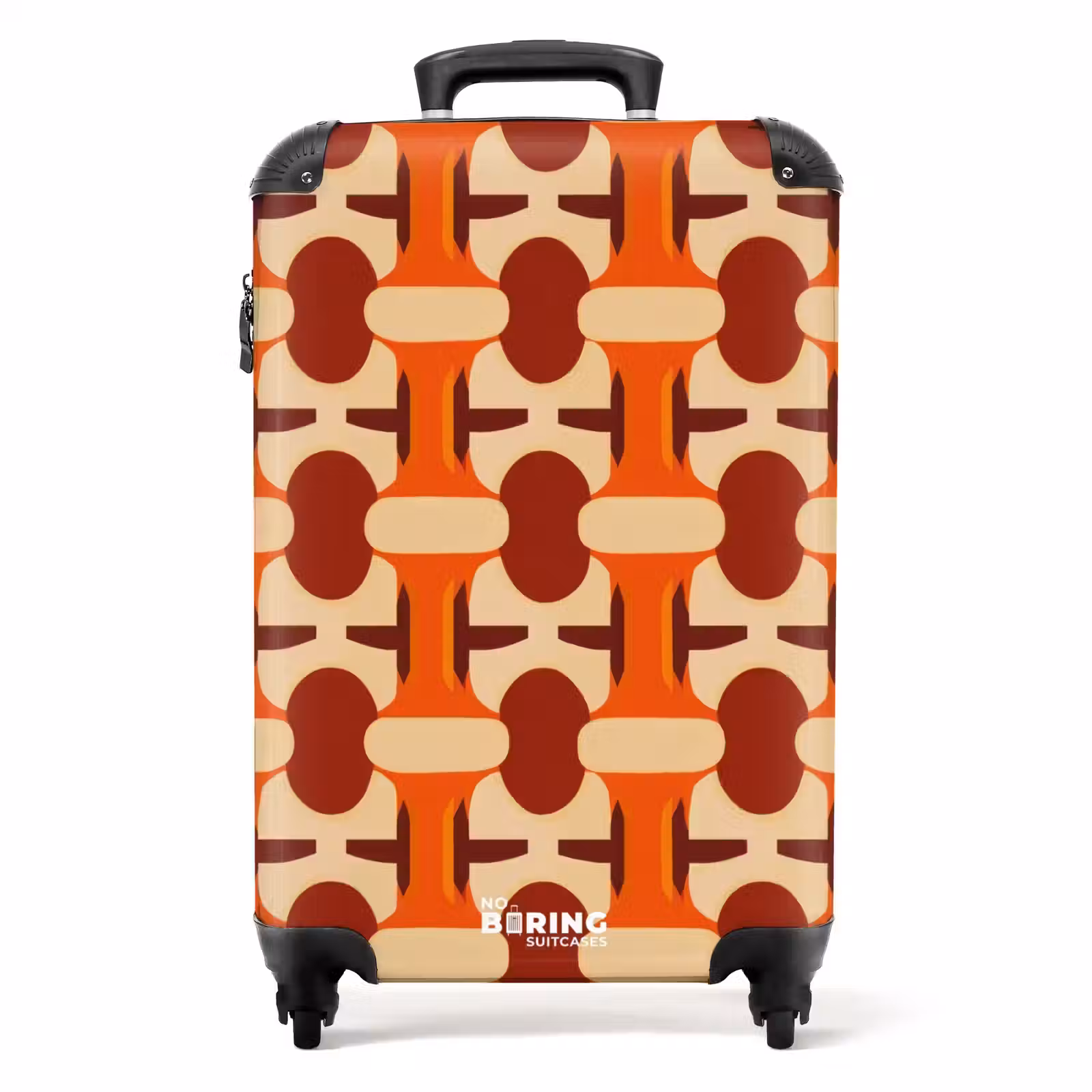 Valise - Géométrique - Rétro - Orange — 1