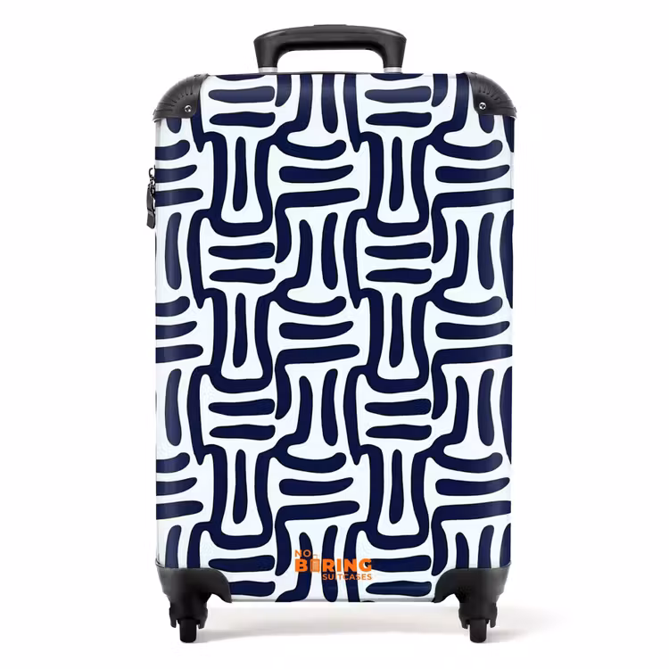 Valise - Abstrait - Moderne - Bleu — 1