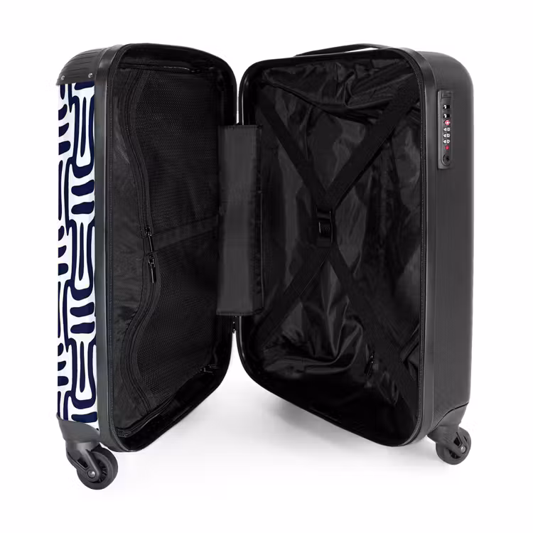 Valise - Abstrait - Moderne - Bleu — 5