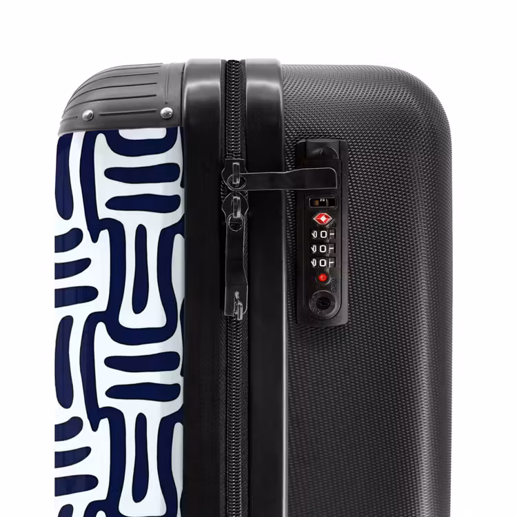 Valise - Abstrait - Moderne - Bleu — 6