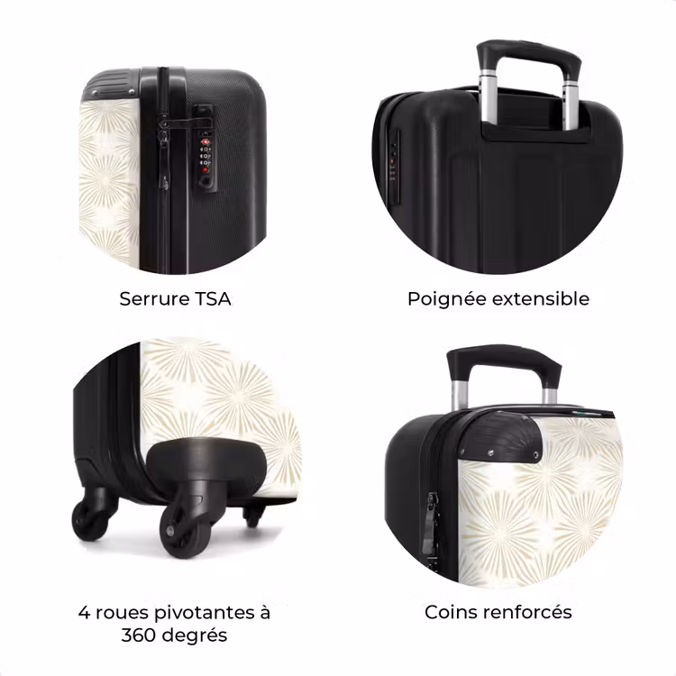 Valise - Abstrait - Motif - Beige — 8