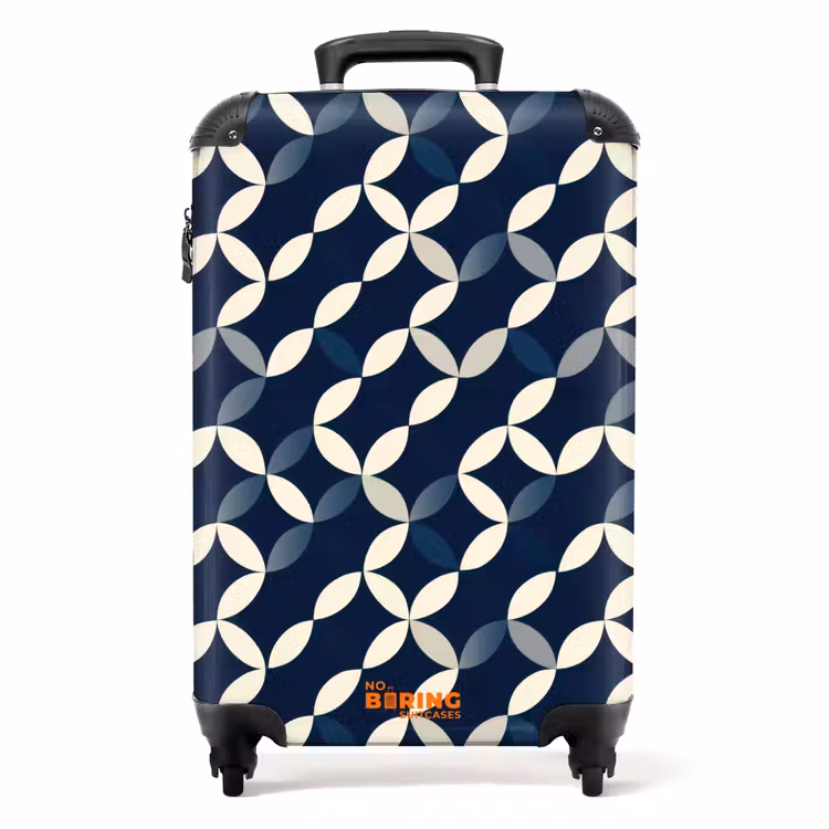 Valise - Abstrait - Motif - Bleu — 1