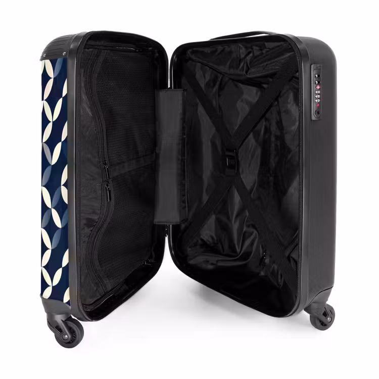 Valise - Abstrait - Motif - Bleu — 5