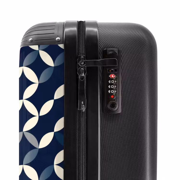 Valise - Abstrait - Motif - Bleu — 6
