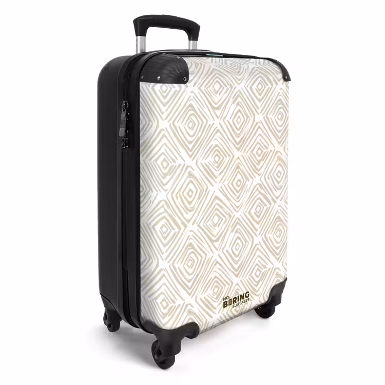Valise - Abstrait - Plaid - Beige — 2