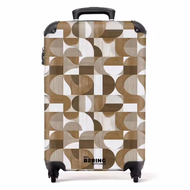 Valise - Abstrait - Rétro - Marron — 1
