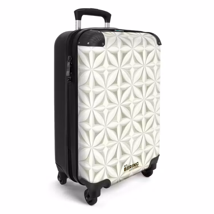 Valise - Abstrait - Texture - Gris - Blanc — 2