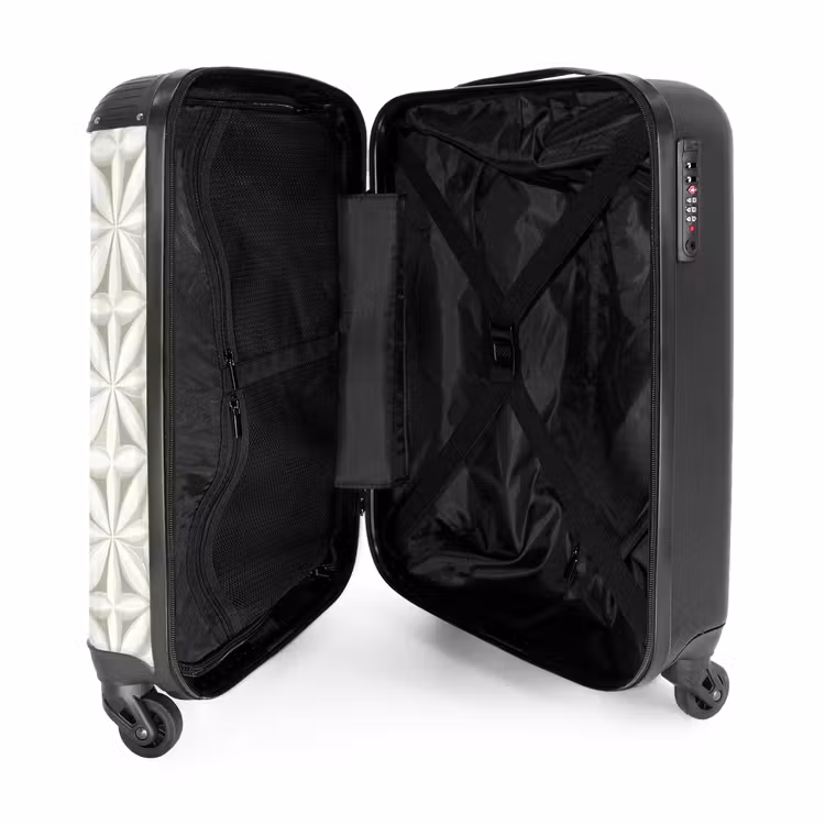 Valise - Abstrait - Texture - Gris - Blanc — 5
