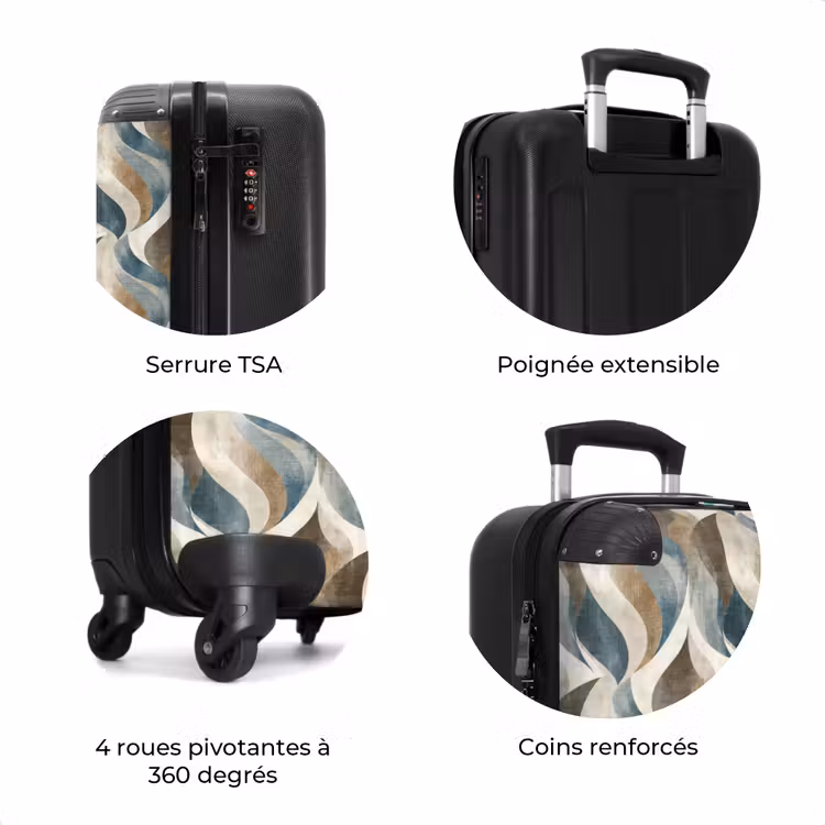 Valise - Abstrait - Vagues - Coloré — 8
