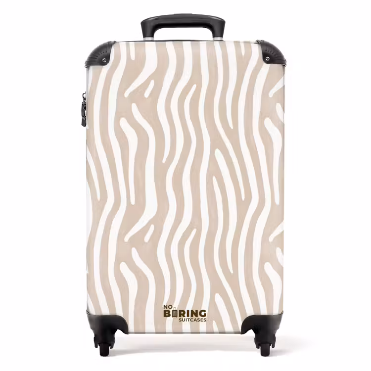 Valise - Abstrait - Zèbre - Beige — 1