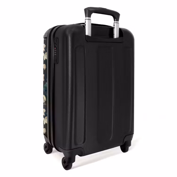 Valise - Botanique - Fleurs - Bleu — 4
