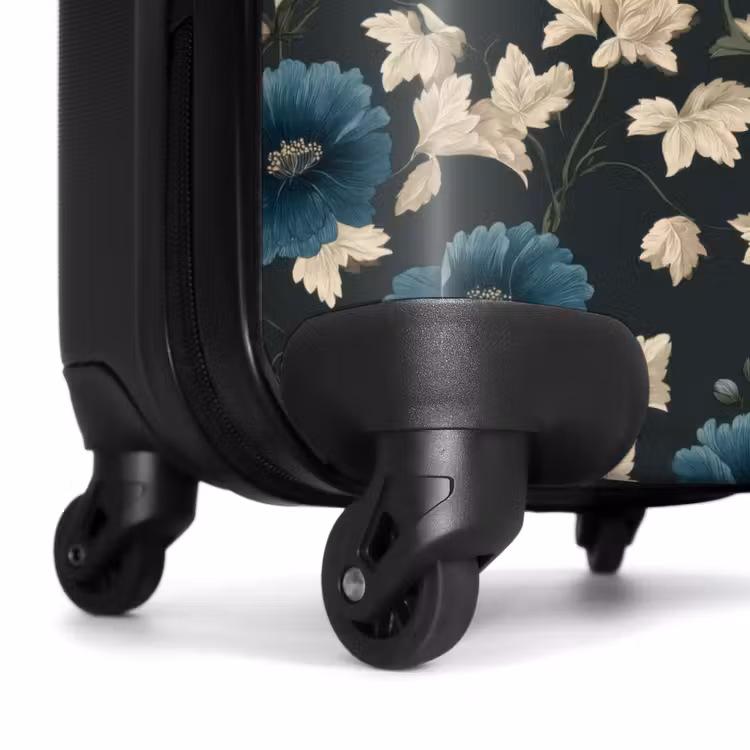 Valise - Botanique - Fleurs - Bleu — 7