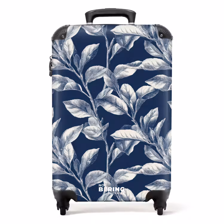 Valise - Botanique - Motif - Bleu — 1
