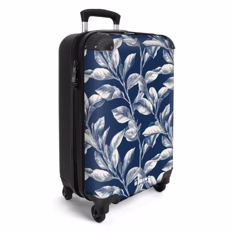 Valise - Botanique - Motif - Bleu — 2